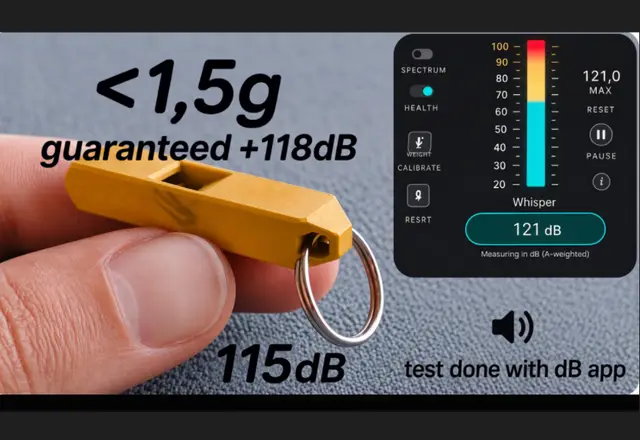 Mini Whistle – Extremely Loud (115dB) – 1.5g Edition — modelo 3D