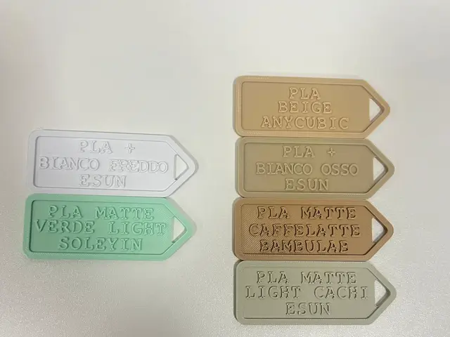 Campione personalizzabile Materiale colore marca — modelo 3D