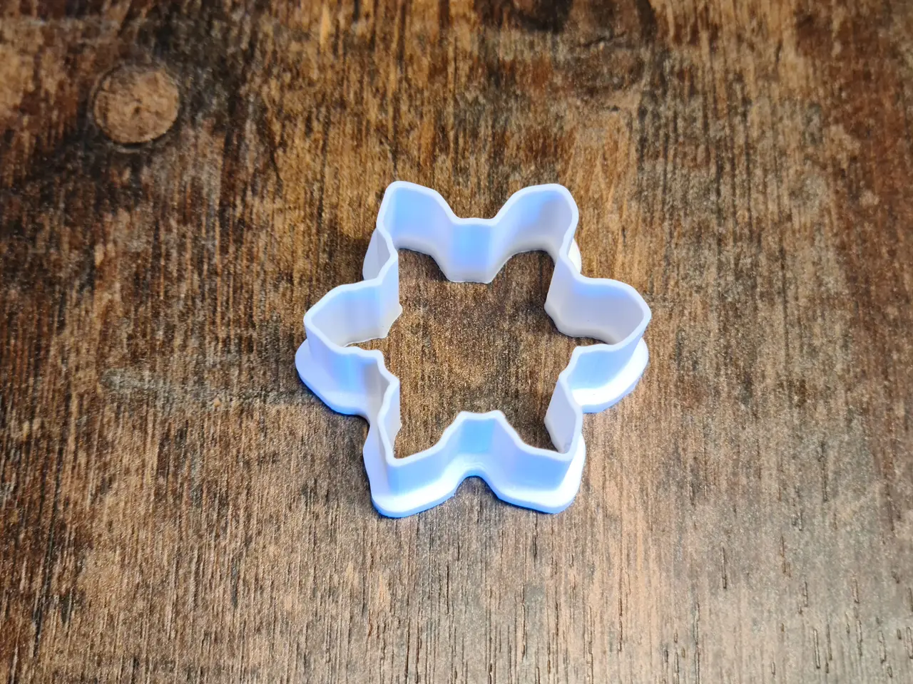 Christmas: snowflake cookie cutter small — modelo 3D