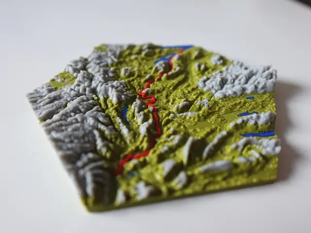 Hiking and Cycling Map Generator | TrailPrint3D — modelo 3D