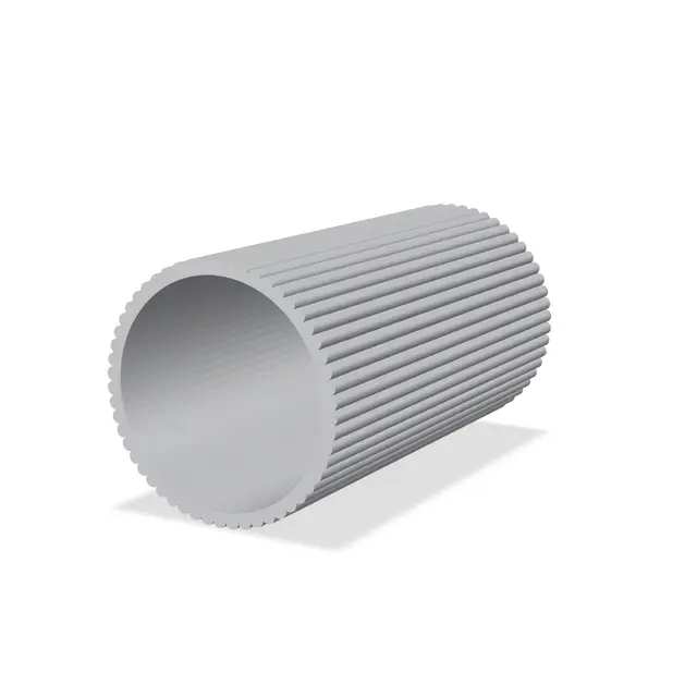 Fluted Vase | Modern Ribbed Design | Two-Color Print Without AMS — modelo 3D