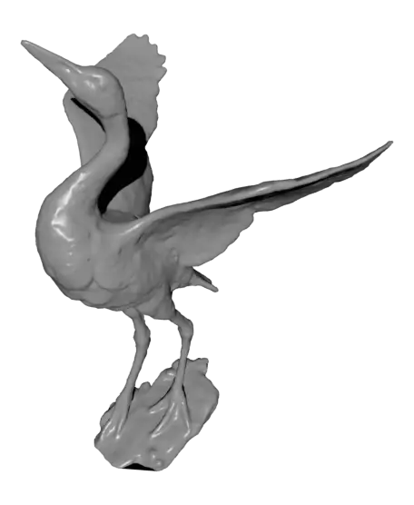 Crane Bird Figurine — modelo 3D