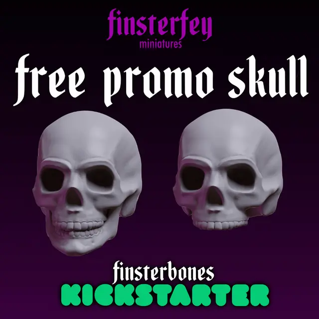 Skull - Free - Kickstarter Promo — modelo 3D
