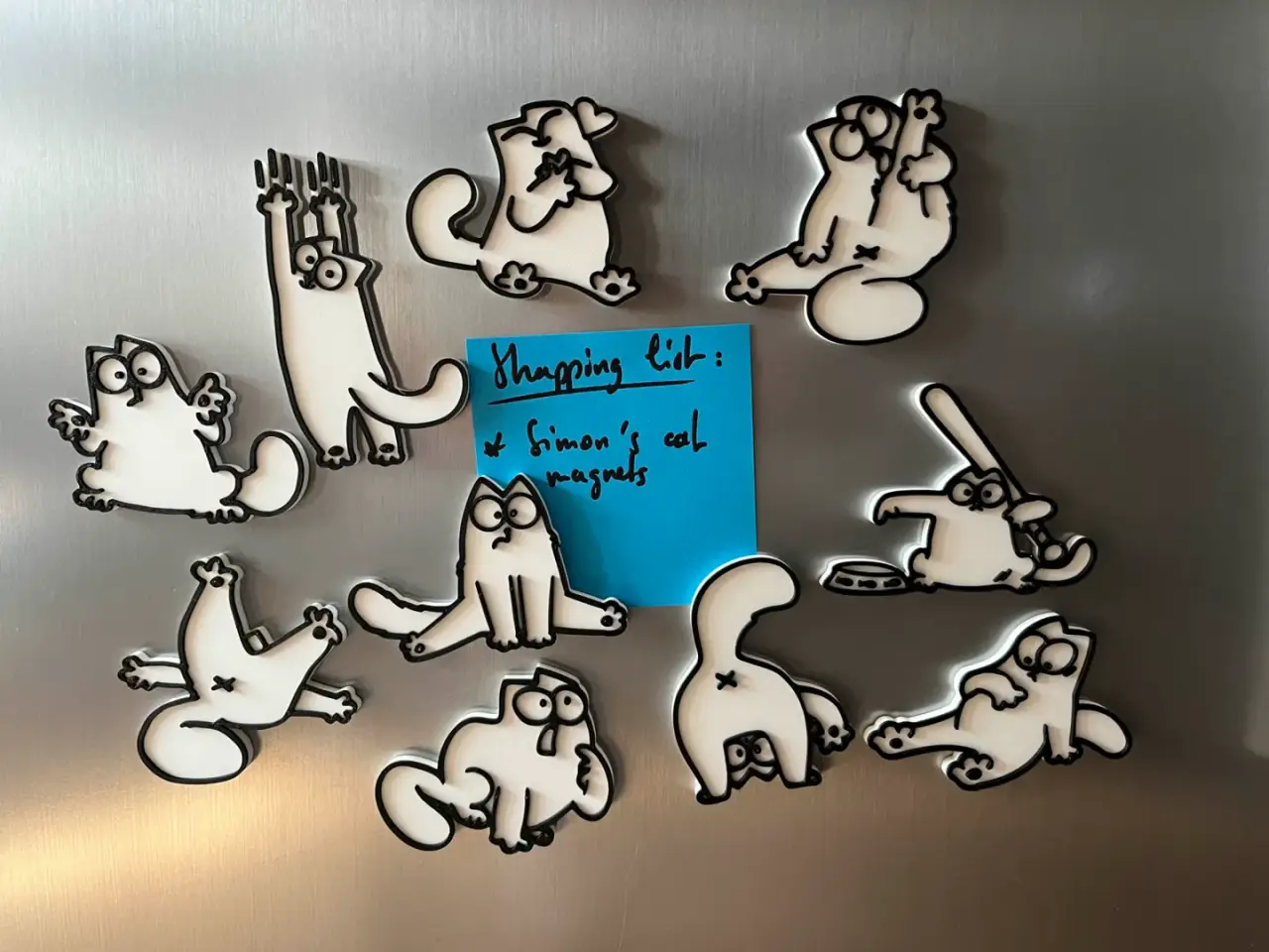 Simon's Cat Fridge Magnets V2 — modelo 3D