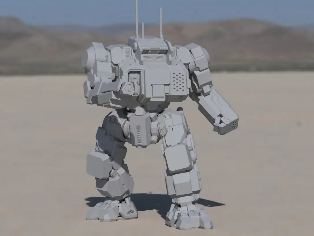 HGN-732 Highlander for Battletech — modelo 3D