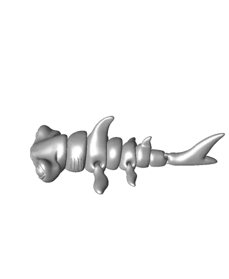 FLEXI PRINT-IN-PLACE HAMMER HEAD SHARK ARTICULATED — modelo 3D