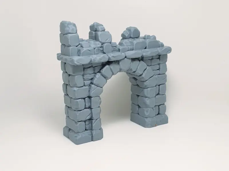 Broken Fortress Arch | 28mm - 32mm Miniature — modelo 3D