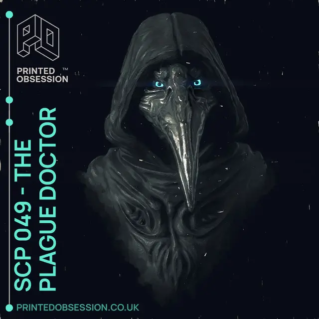 SCP-049 - The plague Doctor - Fan Art Bust - 10cm — modelo 3D