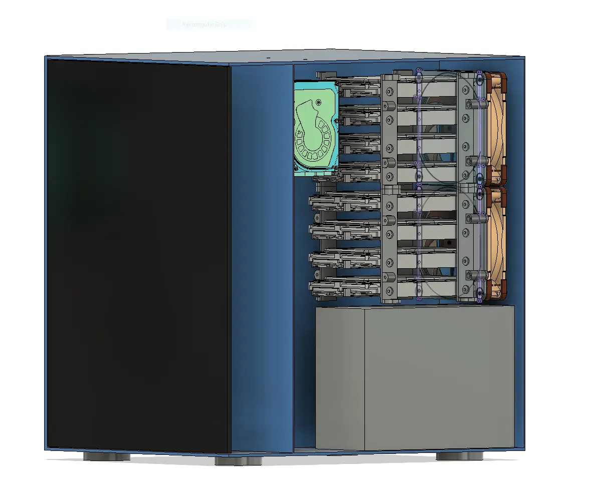 Modular 3.5" HDD Cage — modelo 3D
