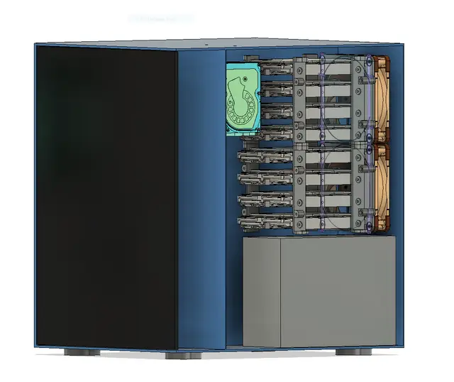 Modular 3.5" HDD Cage — modelo 3D