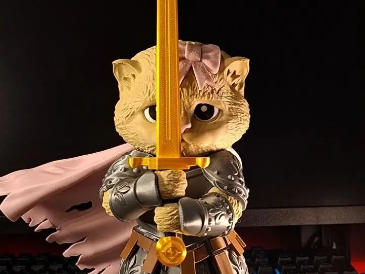 knight cat no AMS — modelo 3D