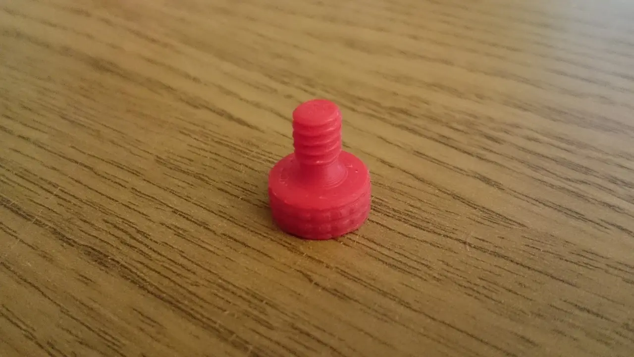 Camera screw 1/4" — modelo 3D