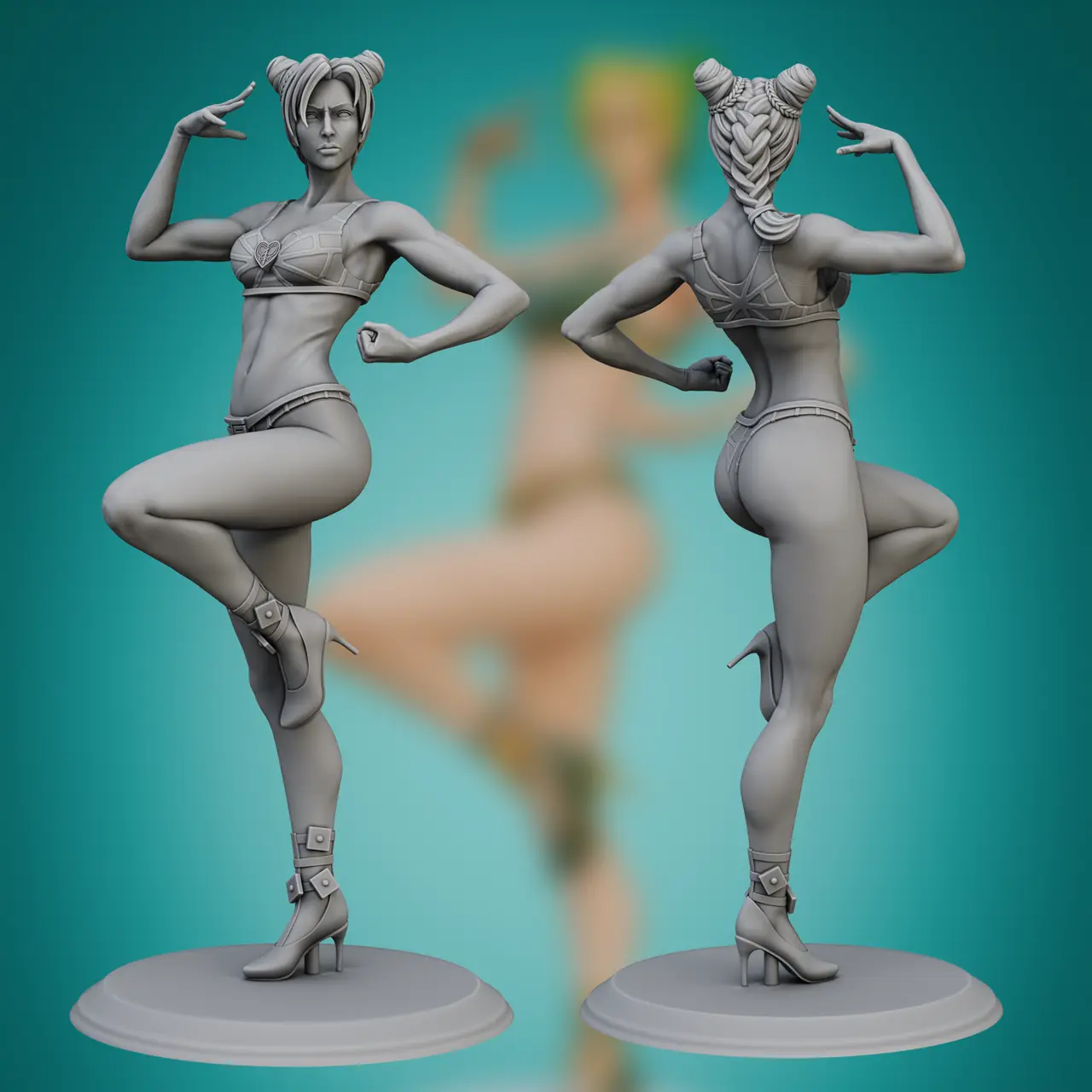 Jolyne Cujoh fan art 3d printed model — modelo 3D