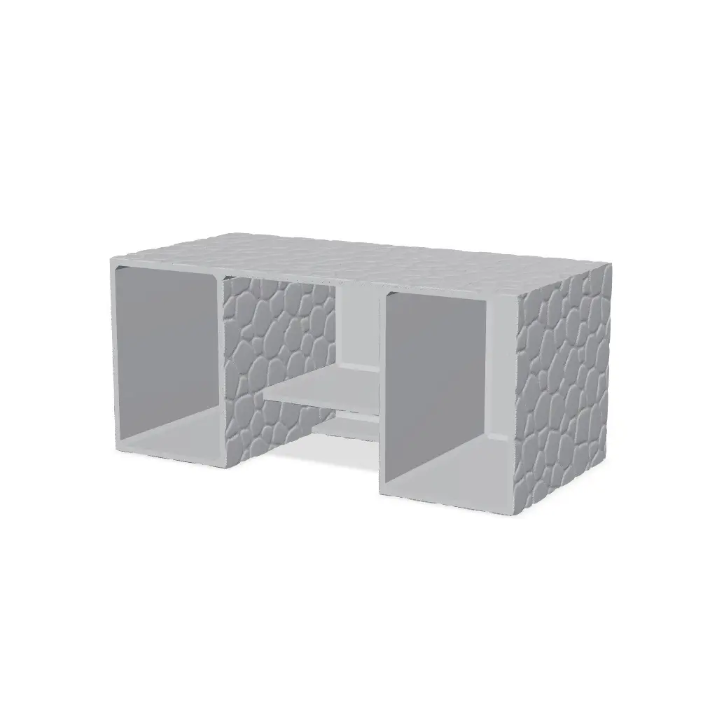 Remote Control Holder | Stone Texture Organizer — modelo 3D
