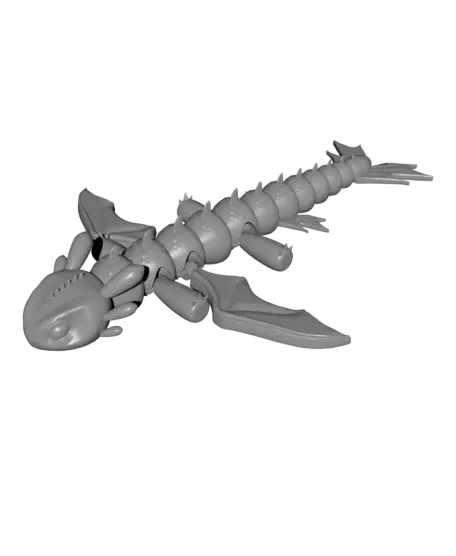 Articulated Toothless from How To Train Your Dragon — modelo 3D