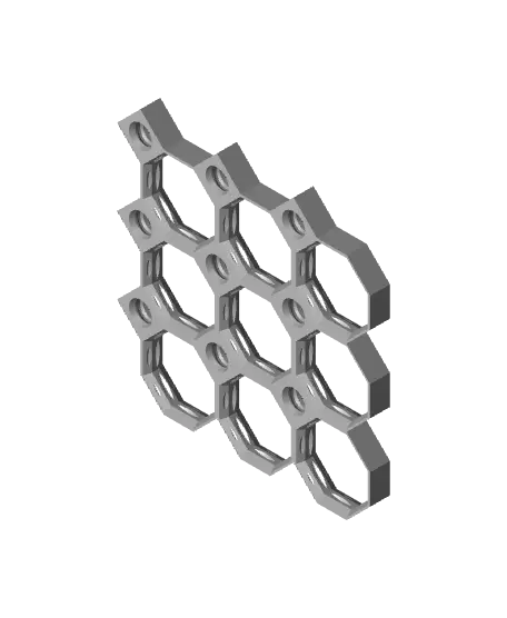 3x3 MU - Center Grid Interfitted - MultiBoard Octagon Plate — modelo 3D