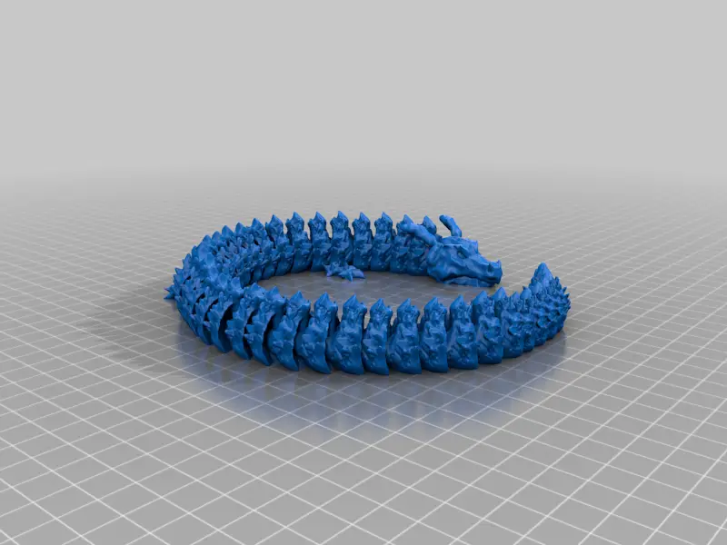 ARTICULATED Flame Dragon Remix — modelo 3D