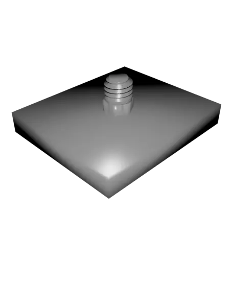 Generic action camera to tripod adapter screw-in — modelo 3D