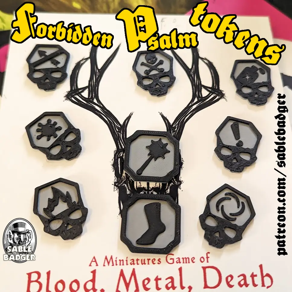 Forbidden Psalm - Game Tokens — modelo 3D