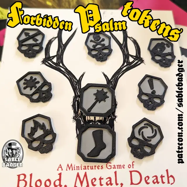 Forbidden Psalm - Game Tokens — modelo 3D