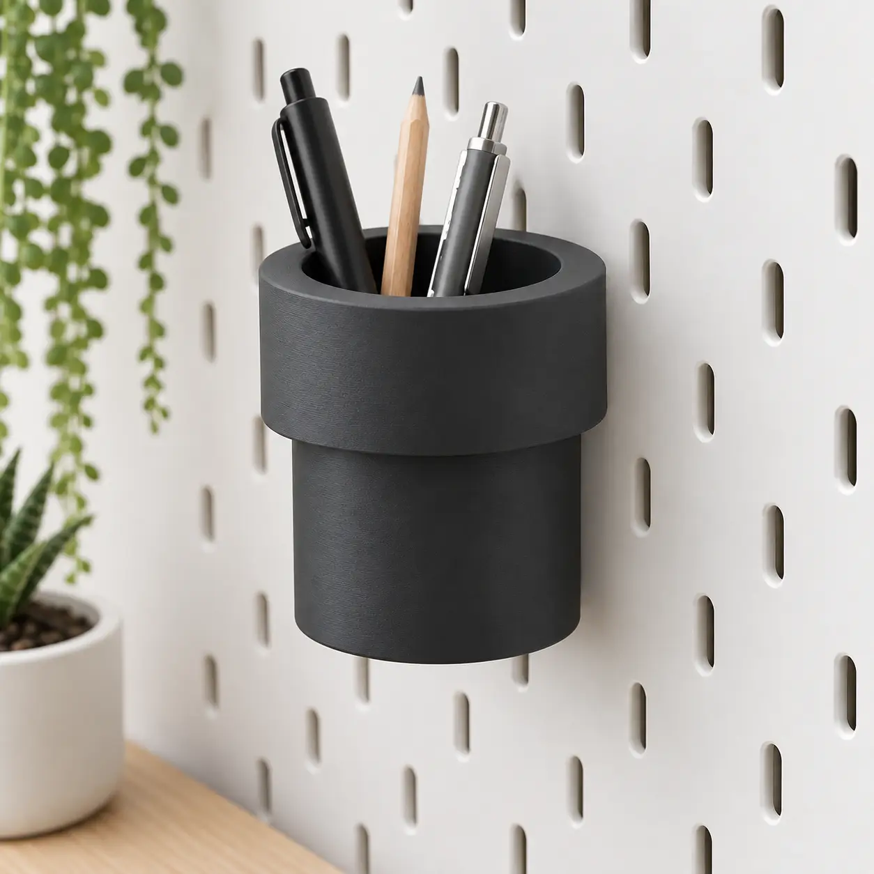 IKEA SKÅDIS – Pencil Holder with Hidden Mounting — modelo 3D