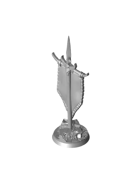 Objective Flags - With Free Dragon - 5e DnD Inspired for RPG and Wargamers — modelo 3D