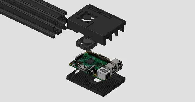 Ender 3 Raspberry Pi Dual Rails Enclosure — modelo 3D