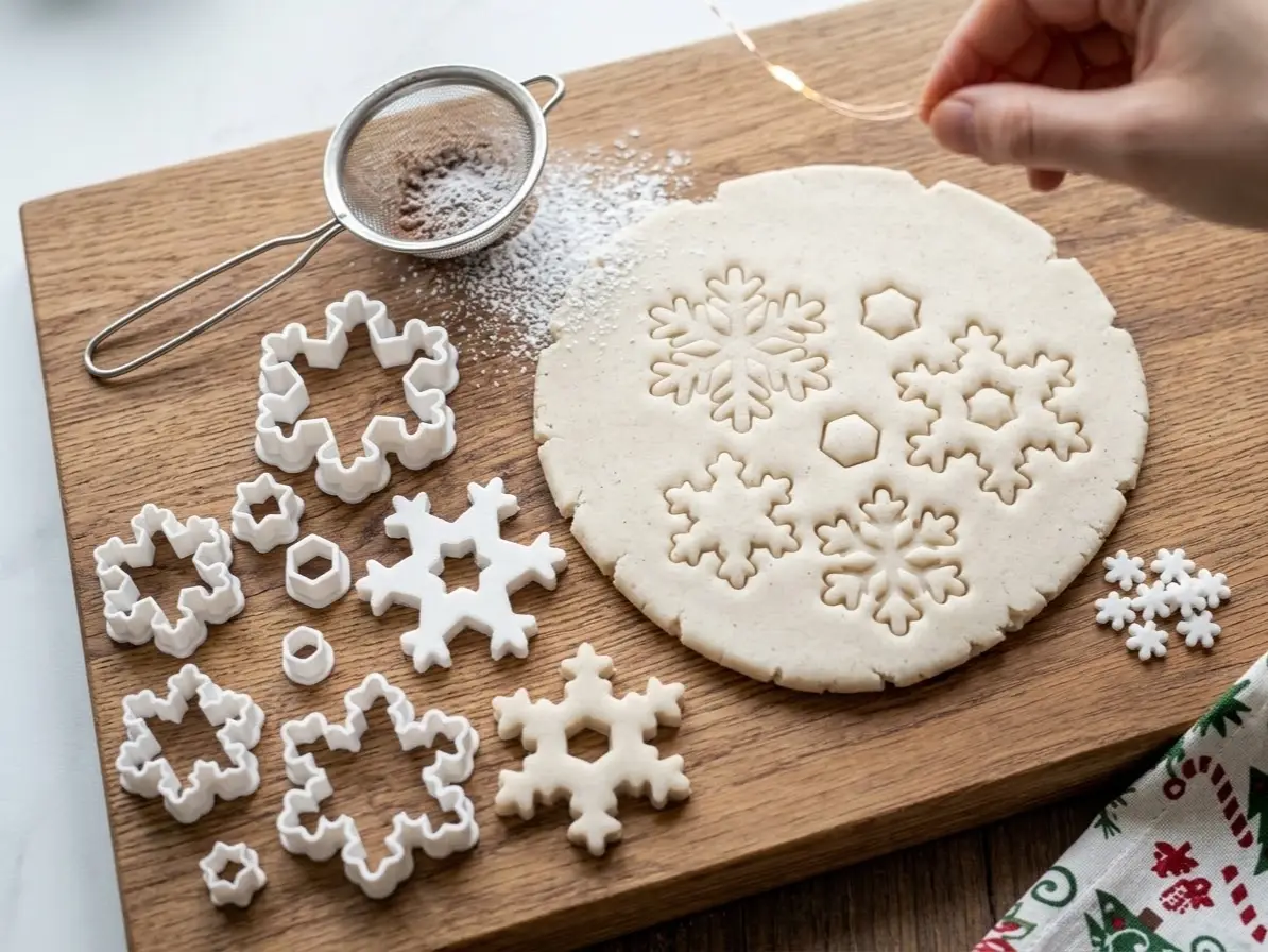 Snowflake Cookie Cutter Set / Christmas cookie — modelo 3D