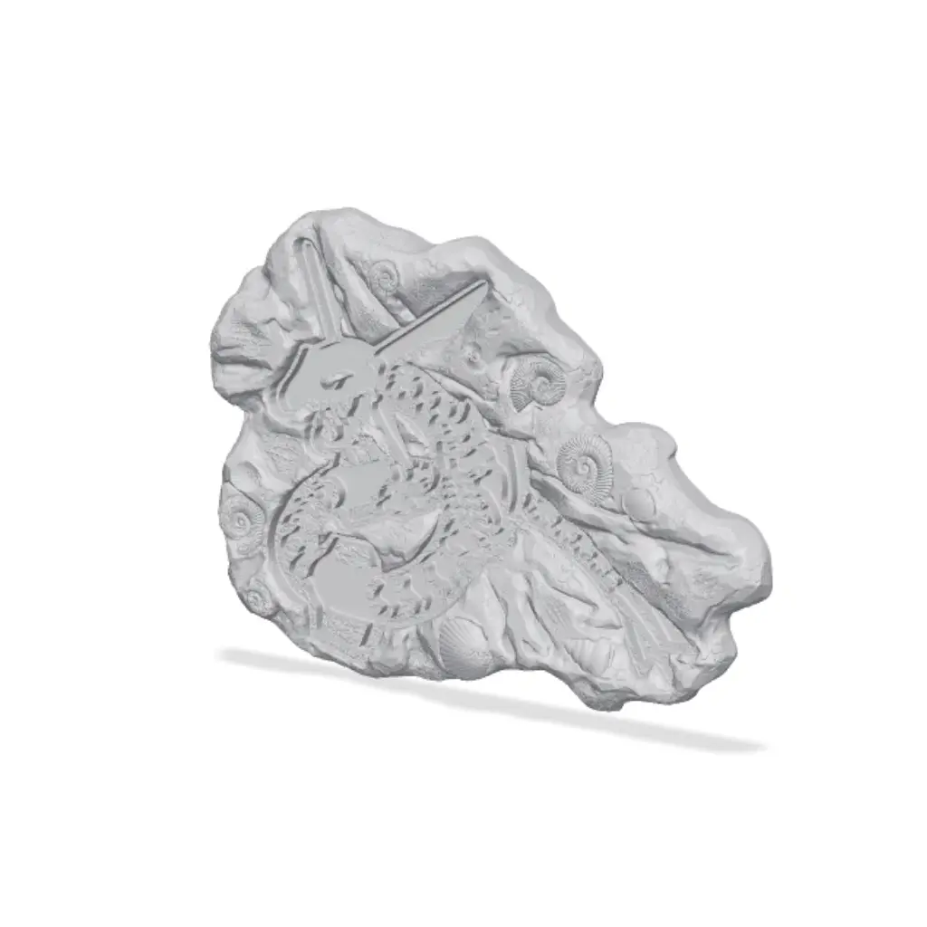 Rayquaza Pokemon Fossil Puzzle — modelo 3D