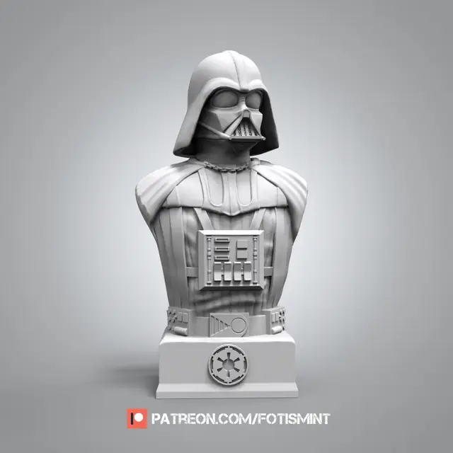 Darth Vader Bust - Star Wars — modelo 3D
