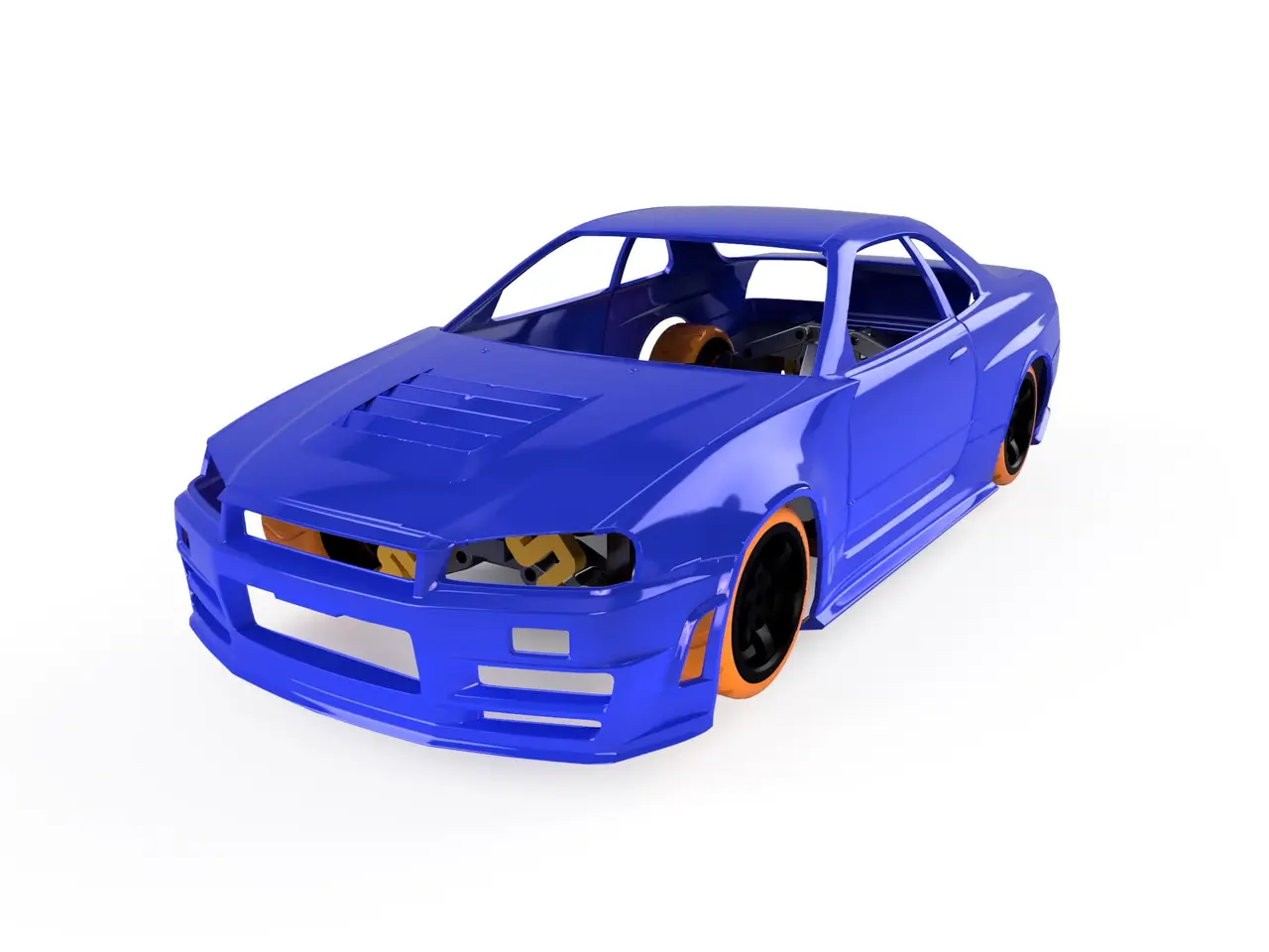AWD RC Drift Car — modelo 3D