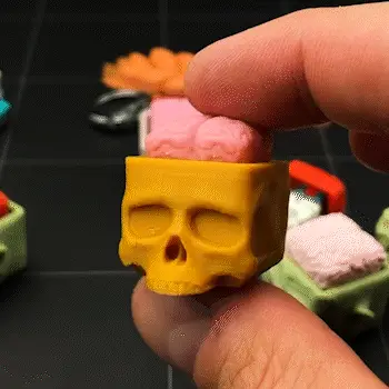 Cube Heads - Halloween set 🎃💀😼🧟‍♂️🧌 — modelo 3D