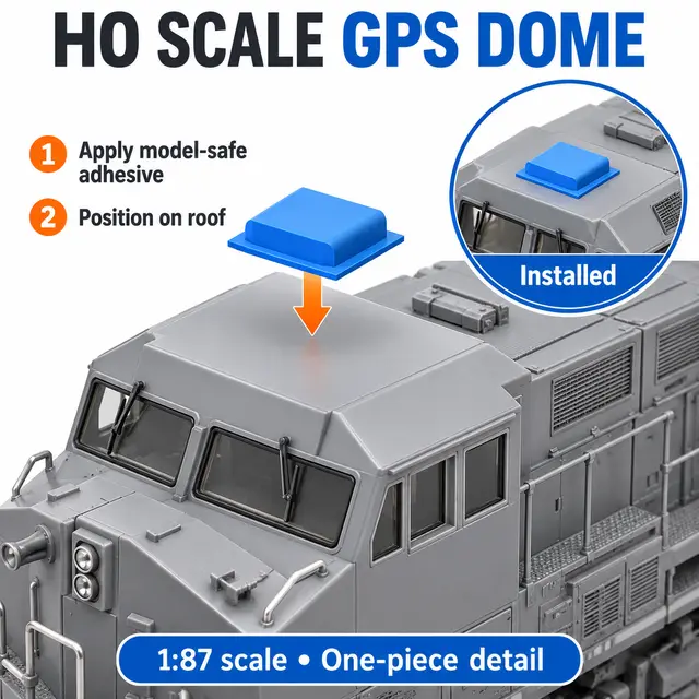 HO Scale GPS Dome — modelo 3D