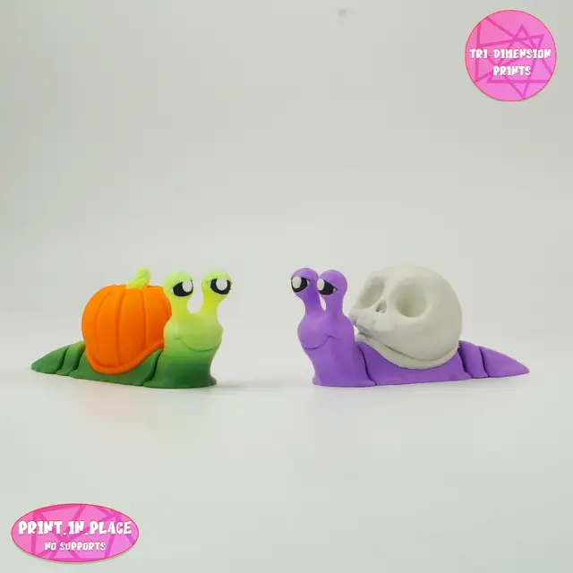 Flexi Halloween Snails — modelo 3D