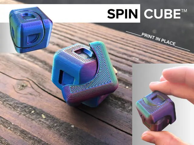 Spin Cube (Print in Place) — modelo 3D