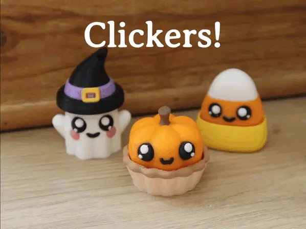 3 Halloween Clickers — modelo 3D