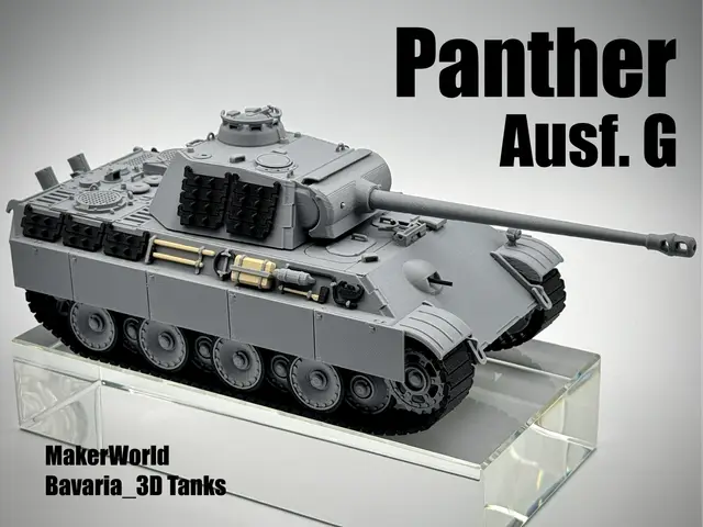 Panther Medium Tank Pz Kpfw V Ausf G | 1:35 Scale — modelo 3D