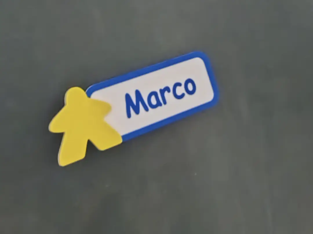 Meeple Name Tag — modelo 3D