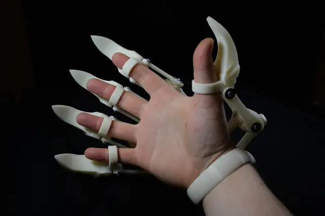 3D Printed Exoskeleton (Index Finger + Attachments) — modelo 3D