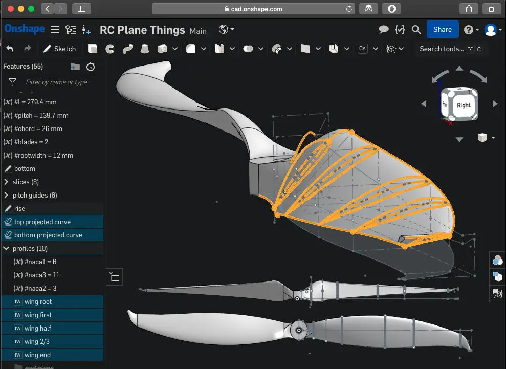 Drone/Plane Propellers– generative design, any size — modelo 3D
