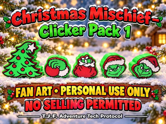 Christmas Mischief - Clicker Pack 1 — modelo 3D