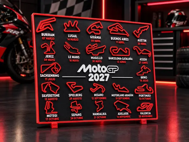 calendario motoGP — modelo 3D
