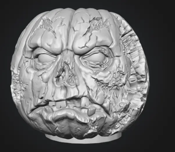 Zombie Jack-o-lantern 2 — modelo 3D