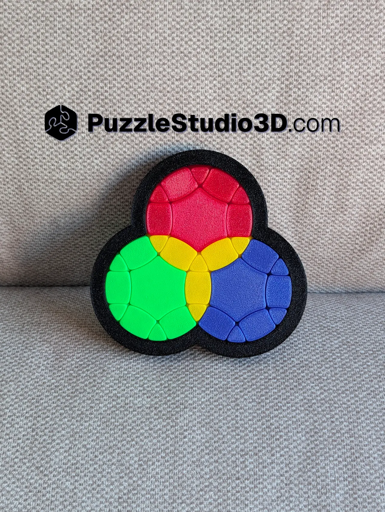 3 Circles Puzzle - PuzzleStudio3D — modelo 3D