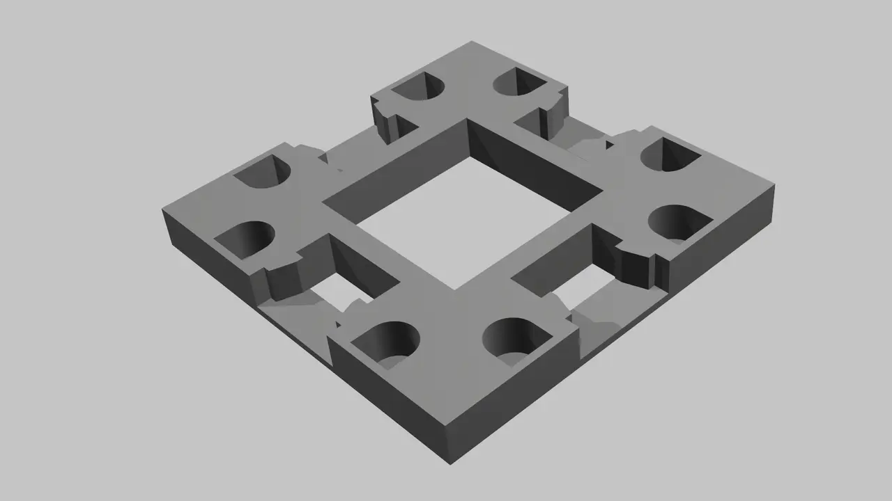 Openforge Wall on Tile Bases and Risers — modelo 3D
