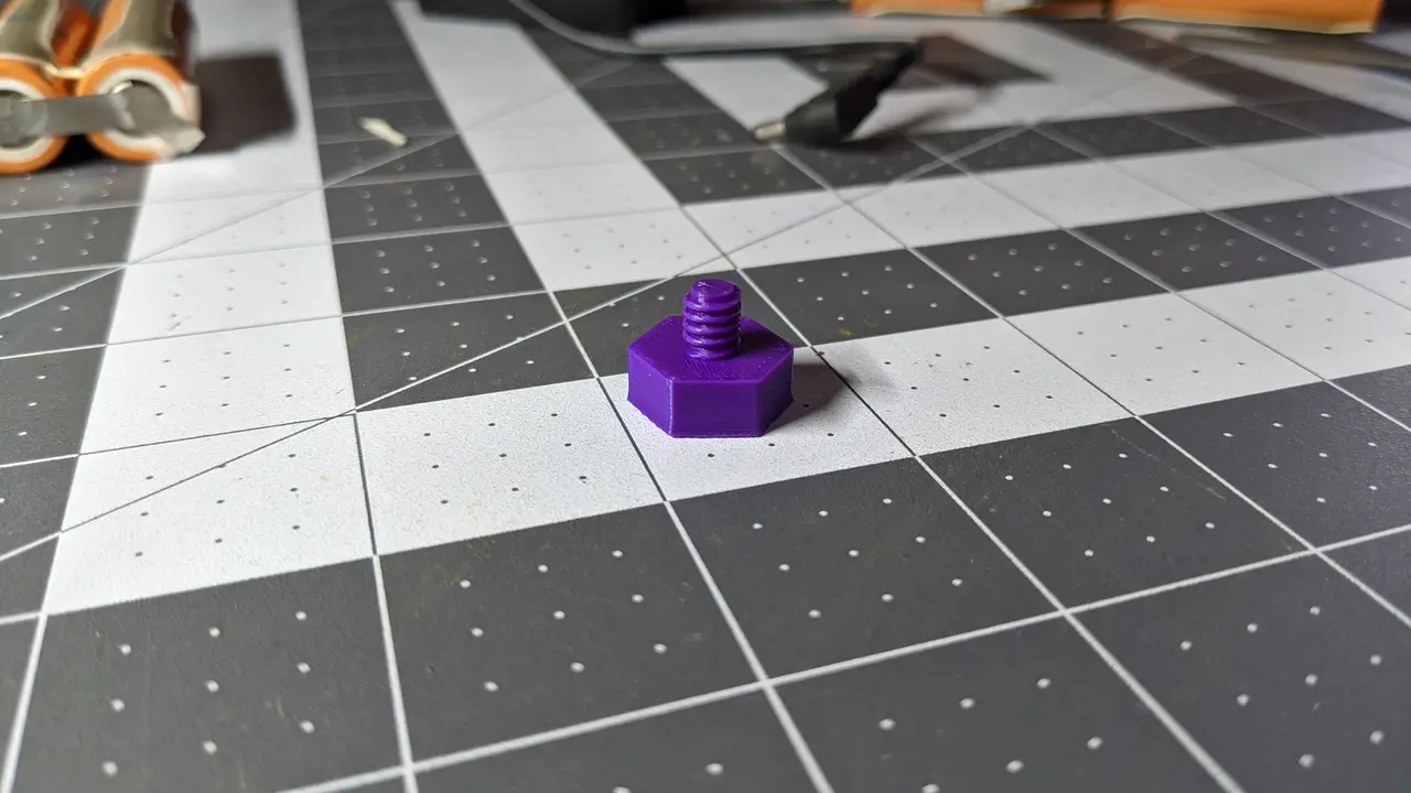 3/8-16 to 1/4-20 adapter — modelo 3D