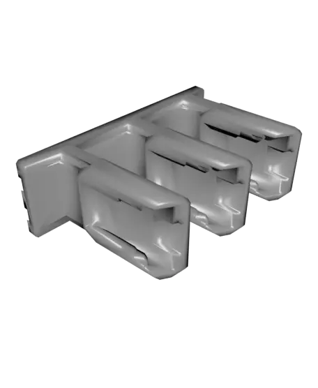 Multiboard DeWalt battery holder 3 tier.stl — modelo 3D