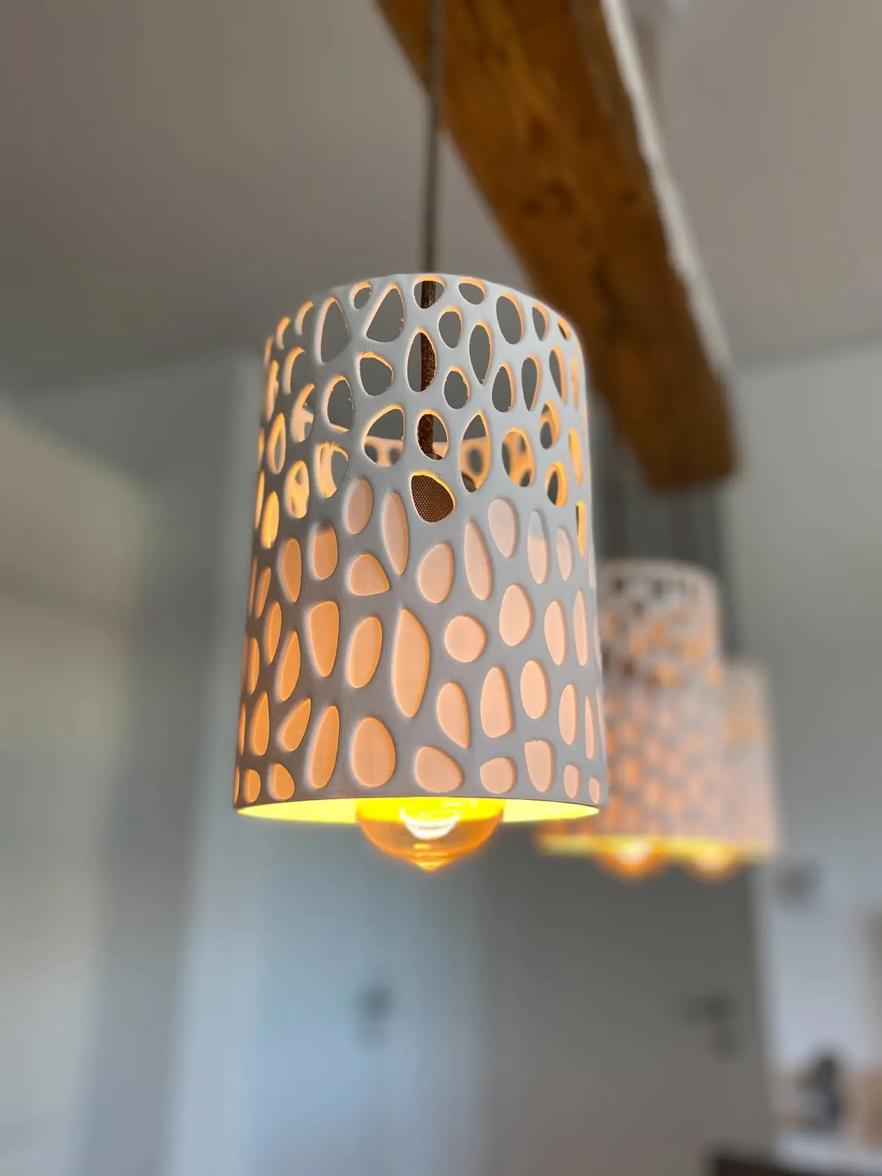 Voronoi dining table lamp — modelo 3D
