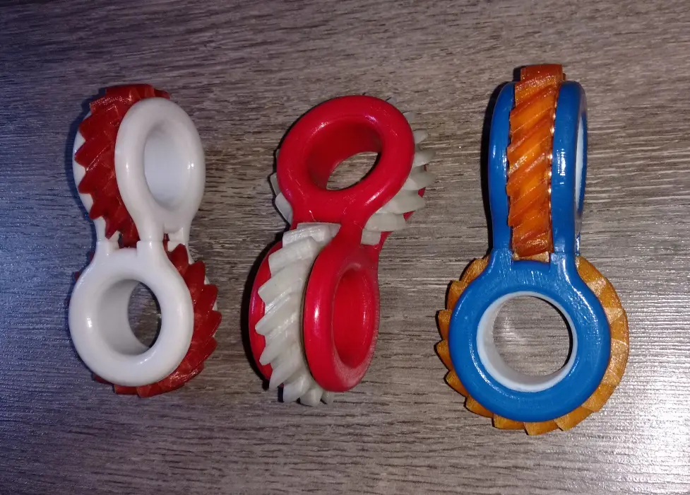 Helical Gear Fidget Toy — modelo 3D