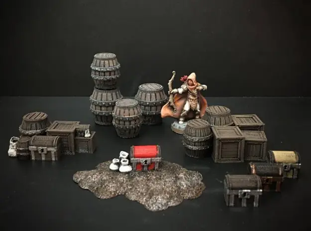 Delving Decor: Loot Markers (28mm/Heroic scale) — modelo 3D